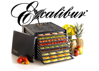 Excalibur 3926TB, 9 Tray Food Dehydrator with Timer, Black